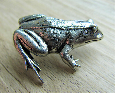 Tier / Tiere  Pin / Pins: FROSCH - Frog - 3 D / Anstecker - edel - 2,8 cm groß!