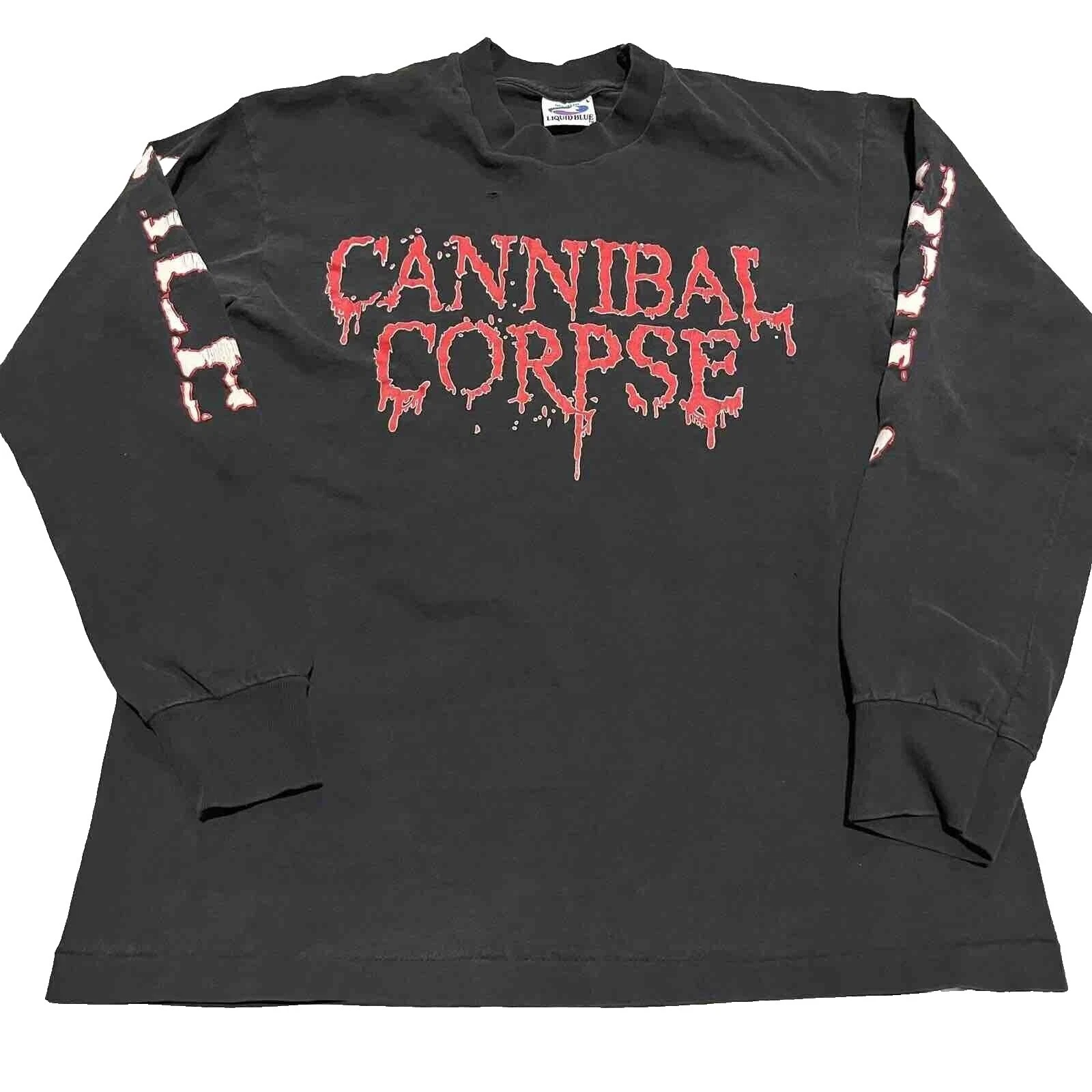 Manga larga camiseta estampada Camisetas Vintage Punk para Hombres