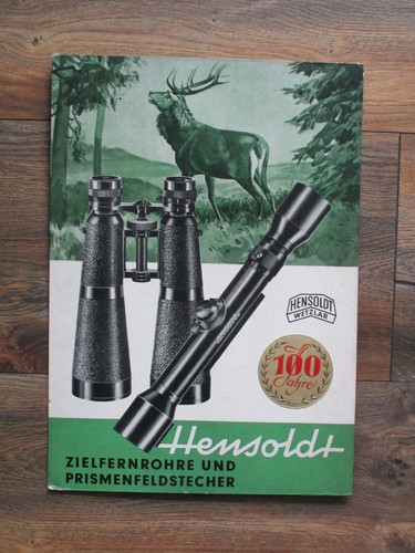 Hensoldt Wetzlar , Fernglas , Zielfernrohr, Prismenfernstecher , Reklame Schild