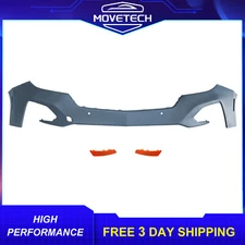 Front Bumper Cover W/ Sensor Holes Primed Fits 2022-2024 Chevrolet Equinox