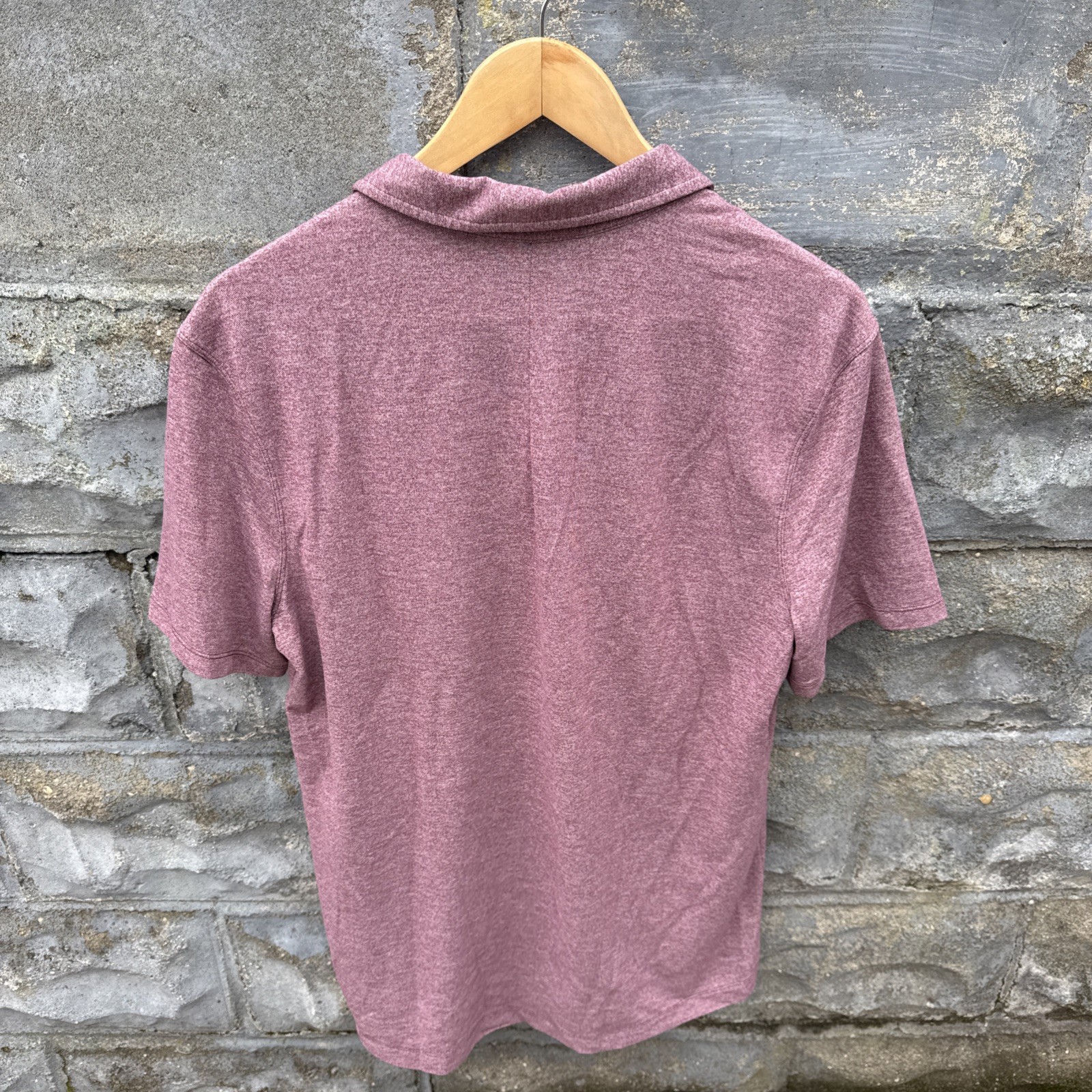 Lululemon Evolution Red Heather Collared Polo Shi… - image 3