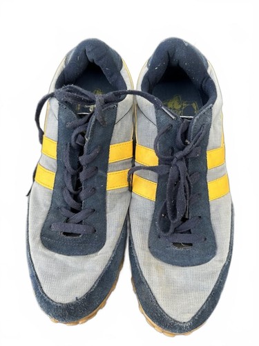 Gola Harrier Style Sneakers Gray Yellow 11