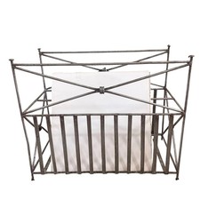 Vtg Wire Stand Magazine Rack LP Record Vinyl Holder Display organizer cottage