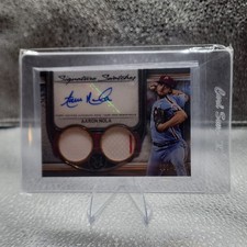 Topps 2023 Museum Collection Aaron Nola #SWDRA-AN Dual Relic Auto /299 Phillies