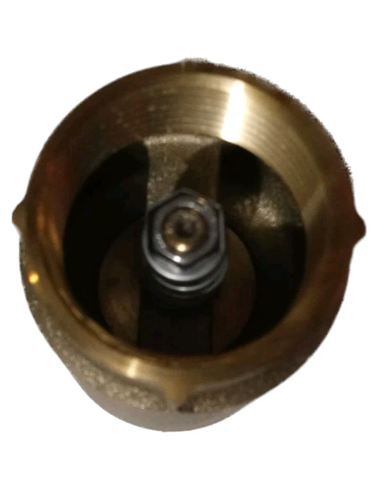 Merrill CVNL125 1-1/4" Brass Check Valve 700 series No Lead No-spin Poppet NEW  - Image 3 of 4