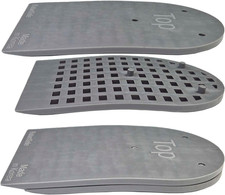 Adjustable Leg Length Discrepancy Heel Lifts Inserts Insoles 2 Layer Grey 