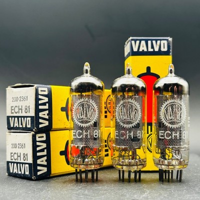 VALVO ECH81 Tube Lot of 3   NOS   Original Boxes   Germany