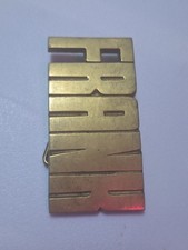 FRANK Belt Buckle Iconic 70s Brass Name Vintage Baron Taiwan