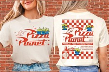 Camiseta con Capucha Unisex Pizza Planet Toy Story Hombres Mujeres Unisex N511-2