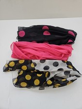 Vintage mix Lot of Scarves Sheer Costume Theater Collectible