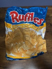Vintage 1990 Ruffles Cheddar & Sour Cream Potato Chips Empty Bag