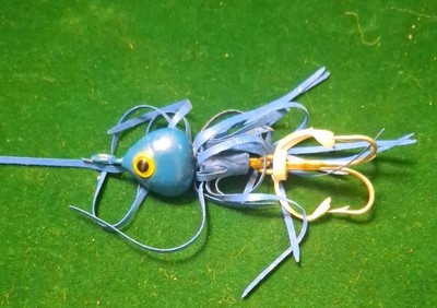 bottom bumper fishing lure VINTAGE FRED ARBOGAST FISHING LURE 1/4 Oz Bottom Bumper Blue