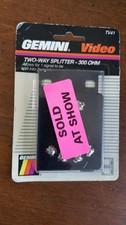 Vintage Gemini TV/FM 2 Set Coupler VHF - FM TV41 Antennas Accessories