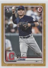 2020 Bowman Gold 3/50 Yu Chang #66 k4s