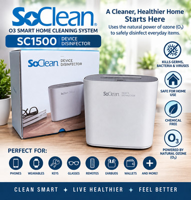 SoClean O3 SC1500 Smart Home Cleaning System   Advanced Device Disinfector