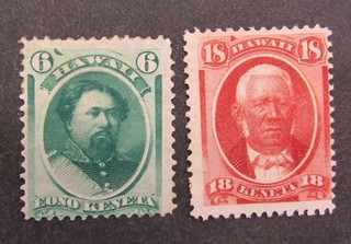 nystamps US Hawaii Stamp # 33 34 Mint OG H / NG $130 L3x3124
