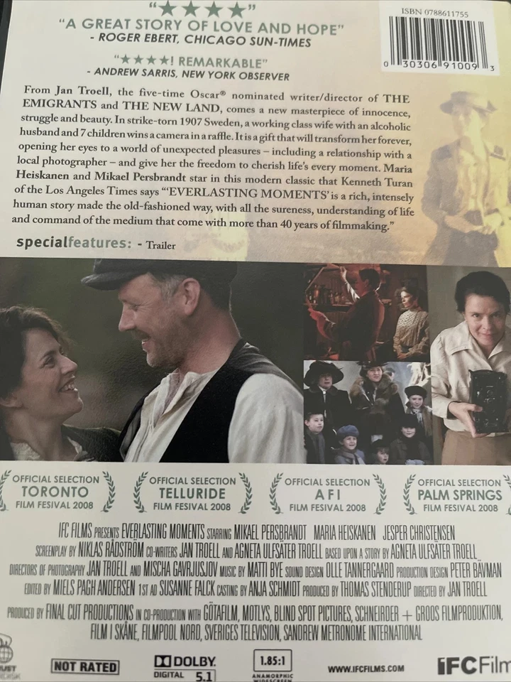 Everlasting Moments (DVD) Maria Heiskanen, VERY GOOD, Blockbuster Exclusive - Image 2 of 2