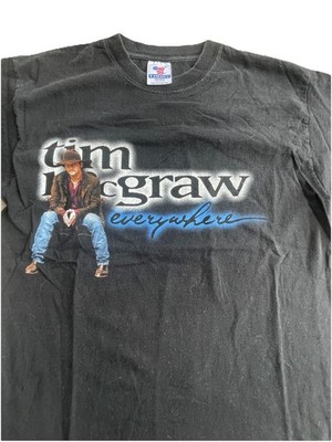 Vintage 90s Tim McGraw Everywhere Tour t-shirt, Country Music Concert (Large)