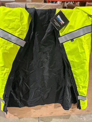 New With Tags Blauer Hi-Vis Raincoat Long W/O Hood - product listing photo