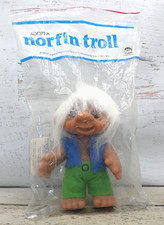 Norfin Troll Dolls Grandpa 1977 Thomas Dam Denmark 7" Sealed In Original Bag