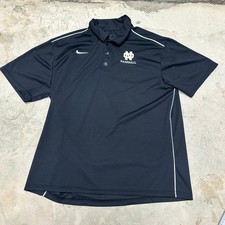 Nike Dri-FIT Notre Dame Baseball Polo Shirt Mens XL Extra Large Fighting Irish