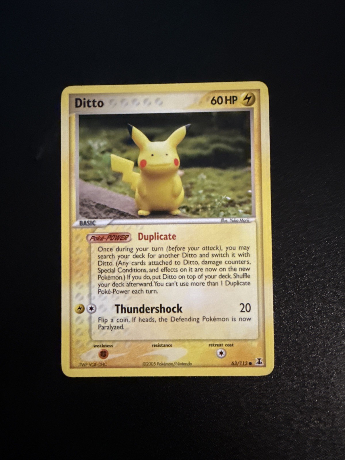 Pokemon TCG - Ditto (Pikachu) 63/113 EX Delta Species - NM