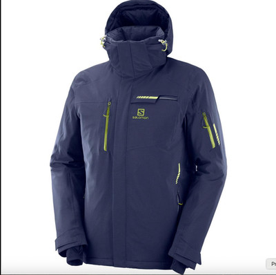 K*N様 SALOMON BRILLIANT JACKET MEN NIGHT Salomon Brilliant Jacket (Night Sky Blue) Ski Winter Waterproof