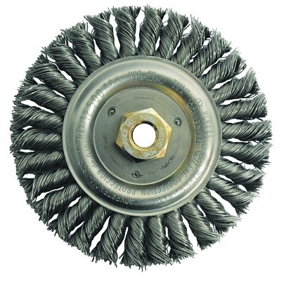 Dually Stringer Bead Wheel, 6 in dia x 1/2 in Face W x 5/8 in-11 UNC x 0.023 in,