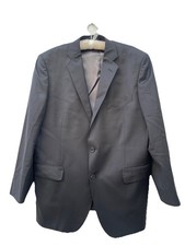 Ermenegildo Zegna Black Wool Silk Blazer Suit Jacket Mens 44 Slim