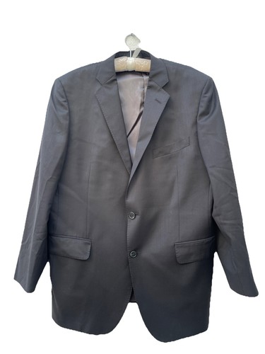 Ermenegildo Zegna Black Wool Silk Blazer Suit Jacket Mens 44 Slim