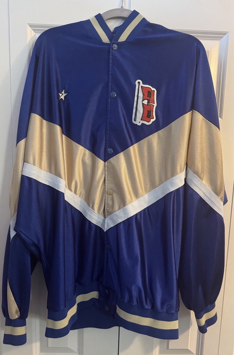 Vintage Tulsa Golden Hurricane Button-up Warm up Jacket Converse size 46 1990s