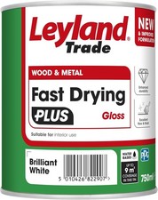 Leyland Trade 750ml Fast Drying Acrylic Gloss - Brilliant White & Durable Finish