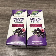 2 - Nature's Way Sambucus Elderberry Immune Syrup-4 fl oz / 120 mL - 08/31/2026