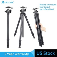 65" Camera Tripod Compact Travel Tripod Aluminum Camera Tripod W/ 36MM Ball Head
