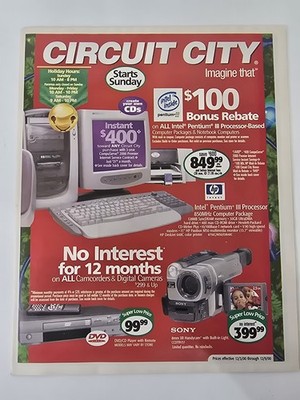 Circuit City Christmas Catalog Dec 2000 Dreamcast N64 iMac 30 Pages Holiday Ad