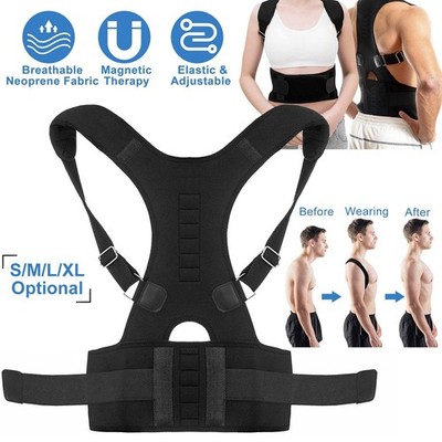 Magnetic Back Posture Corrector   Adjustable, Breathable & Comfortable