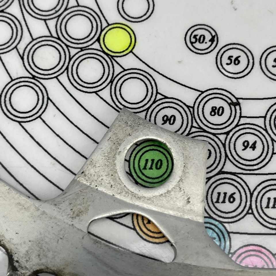 Vintage Shimano Biopace Chainring Set 50 44 28T 110 74 BCD Japan Oval MTB Tourin - Image 4 of 4