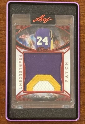 2025 Leaf Pearl Kobe Bryant Pearlescent Patch JUMBO GAME USED Lakers #1/3 #PP-20