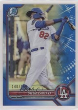 2022 Bowman Chrome Prospects Blue Refractor 140/150 Diego Cartaya #BCP-103 0fz3