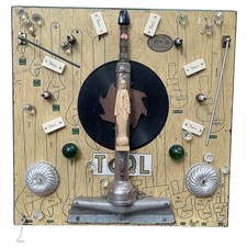 Surrealist Post Industrial Madonna Assemblage Art on Proto Tools Store Display
