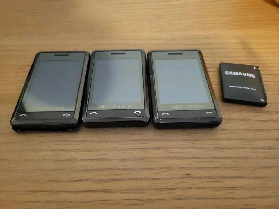 Job Lot 3 x Samsung Giorgio Armani SGH-P520 Mobile Phones - READ DESCRIPTION - Image 2 of 4