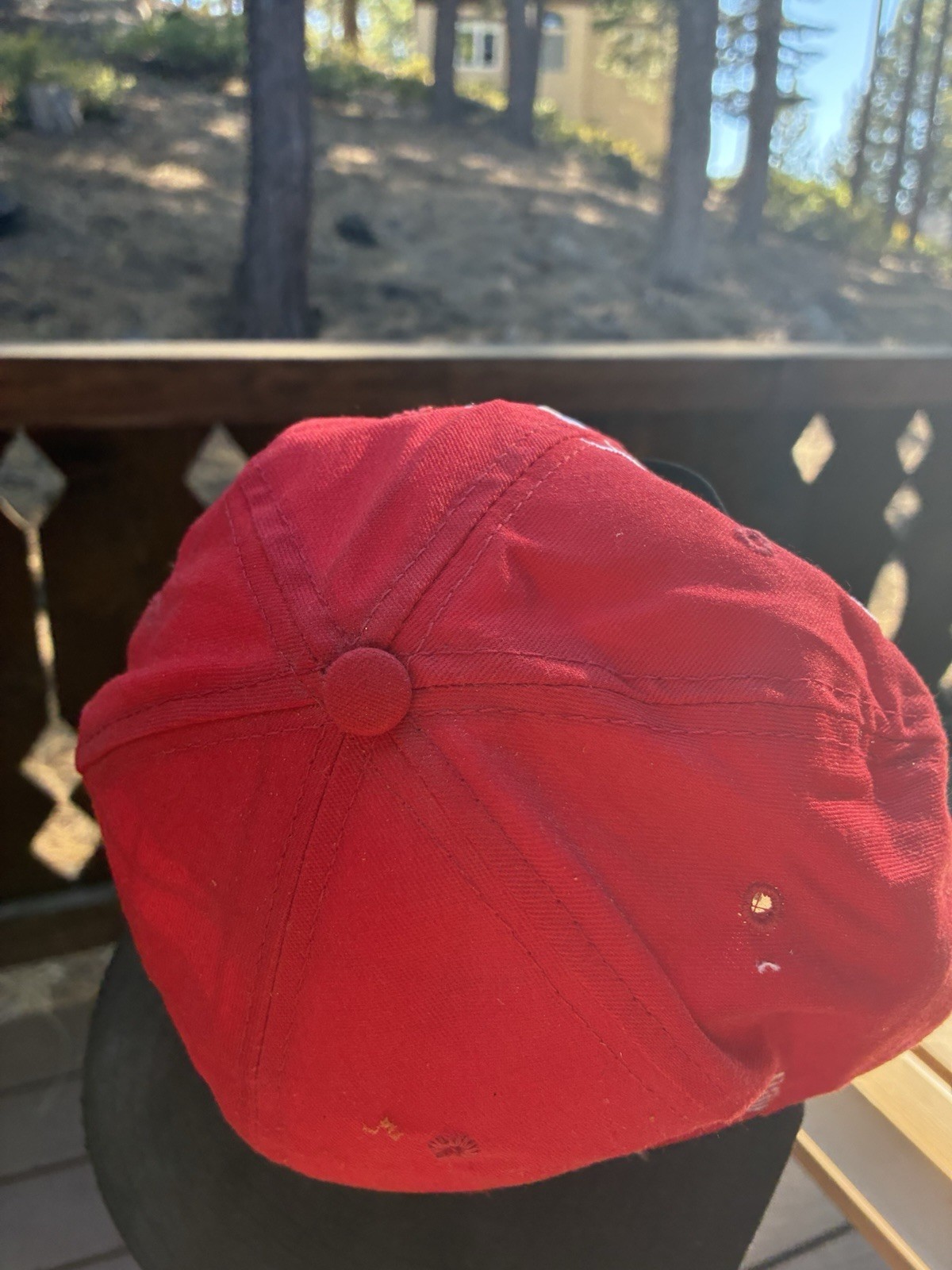 edelbrook American flag strapback hat checkered f… - image 6