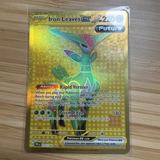 Pokémon TCG Iron Leaves EX Gold Temporal Forces Hyper Rare Card 213/162