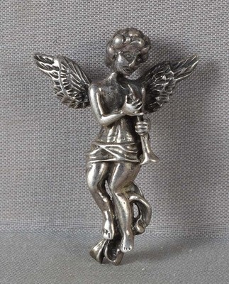 Vintage silver PENDANT Archangel GABRIEL