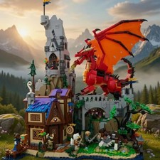 Dungeons  Dragons Red Dragon  s Tale 21348 PCS 3745 Building Blocks Set Gift M