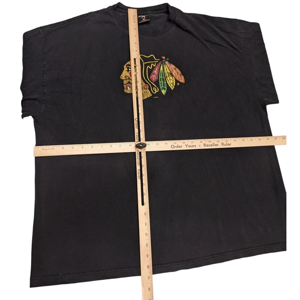 Camisa De Colección Antigua Chicago Blackhawks Hombres XL NHL Gráfico Camiseta Manga Larga Foto 4 de 4