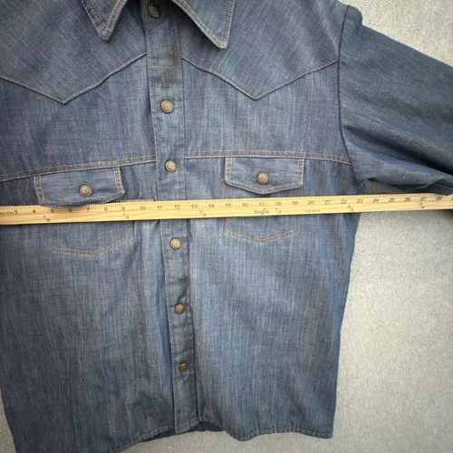 Vintage Stearns Goose Down Insulated Western Denim Look Jacket Large Minnesota image 7