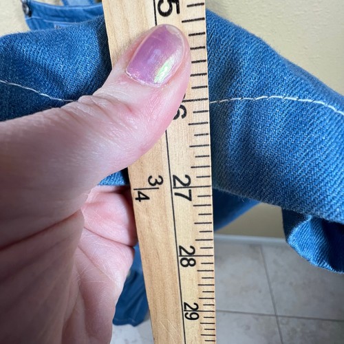 Craftsman Mens Carpenter Blue Denim Bib Overalls 48x30 - Picture 10 of 12