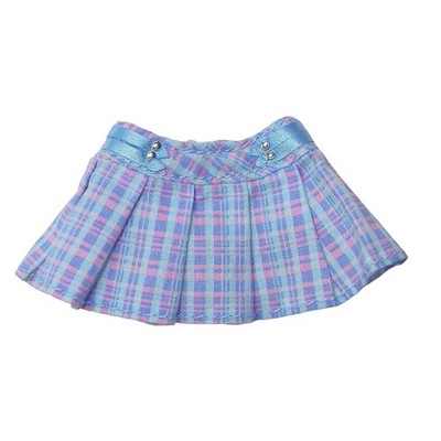 LOL OMG Trendsetter Doll Pink Baby Blue Plaid Mini Skirt Pleated