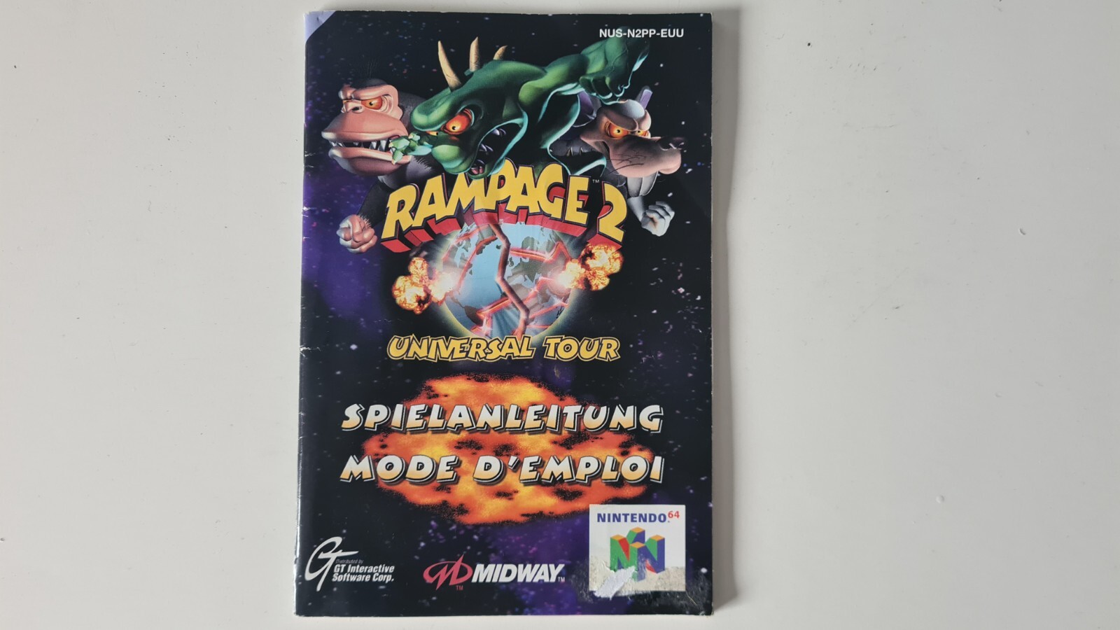 Notice Rampage 2: Universal Tour N64 Nintendo 64